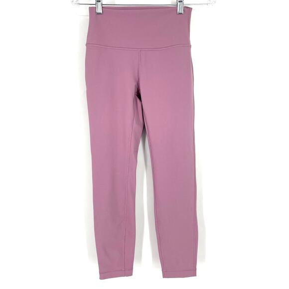 Lululemon Wunder Under HR Tight 25" Full On Luxtreme Magenta Glow Size 4 - Picture 1 of 9